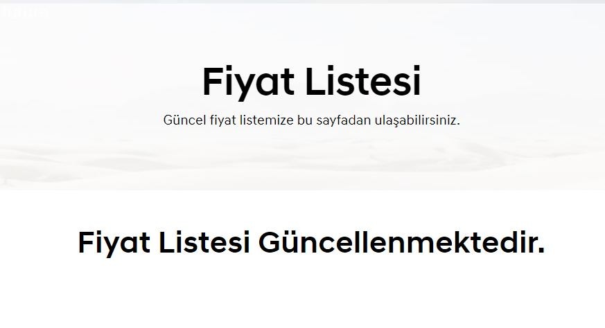 ÖTV matrah düzenlemesinin ardından fiyatlar güncelleniyor