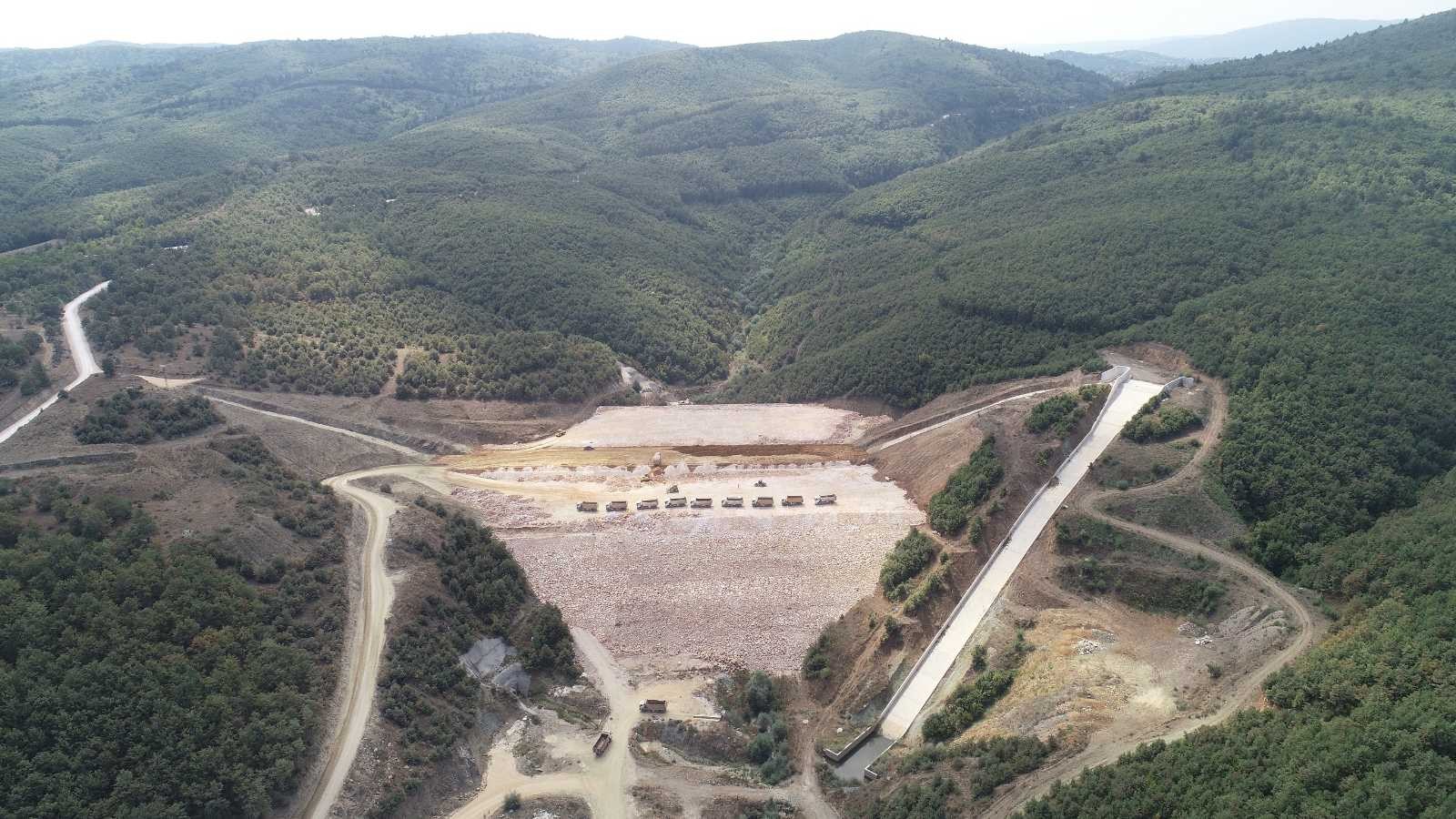 Bilecik Pazaryeri Dereköy Barajı’nda çalışmalar devam ediyor