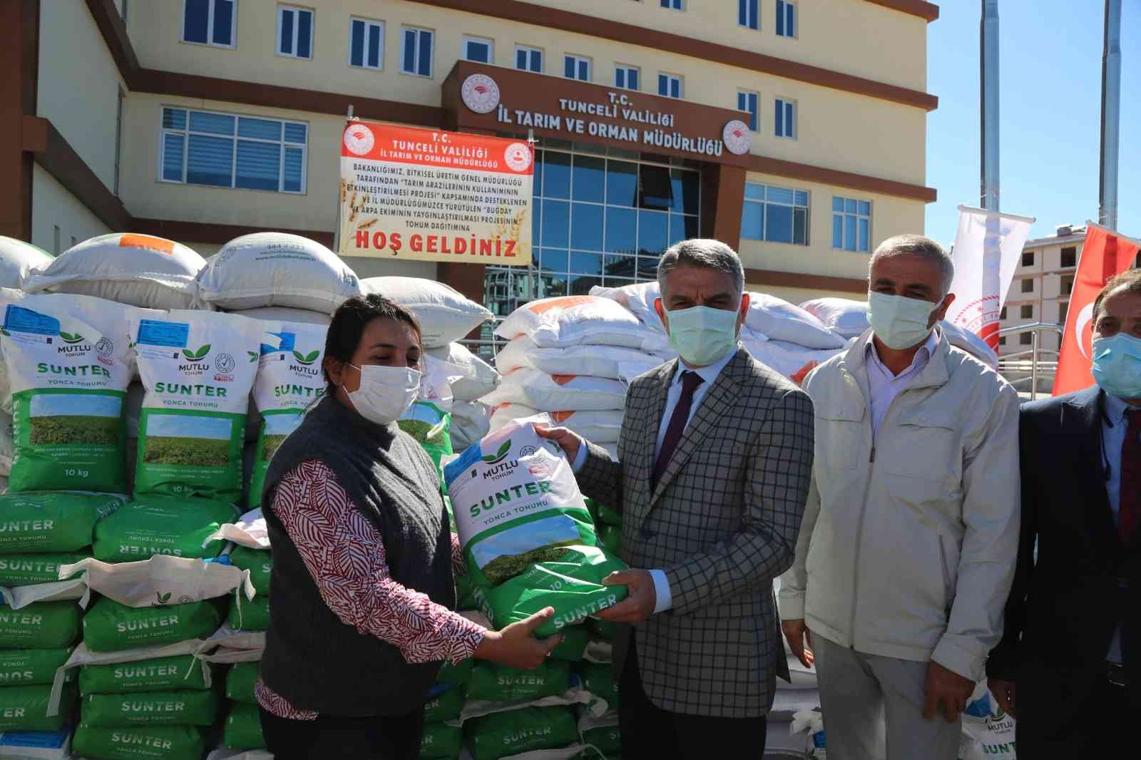 Tunceli’de 31 bin dekarlık alanda yem bitkisi, buğday ve arpa ekilecek