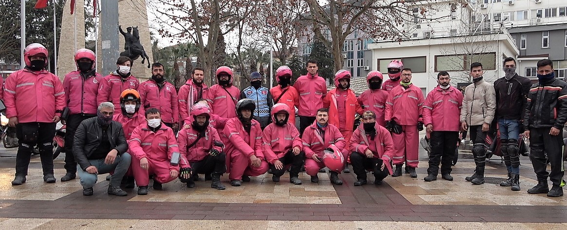 Denizli’de Yemek Sepeti Banabi motokuryeleri kontak kapattı