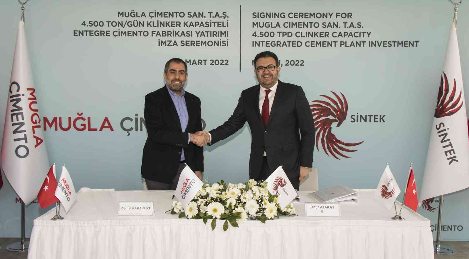 Muğla’ya kurulacak yeni çimento fabrikasında imzalar atıldı