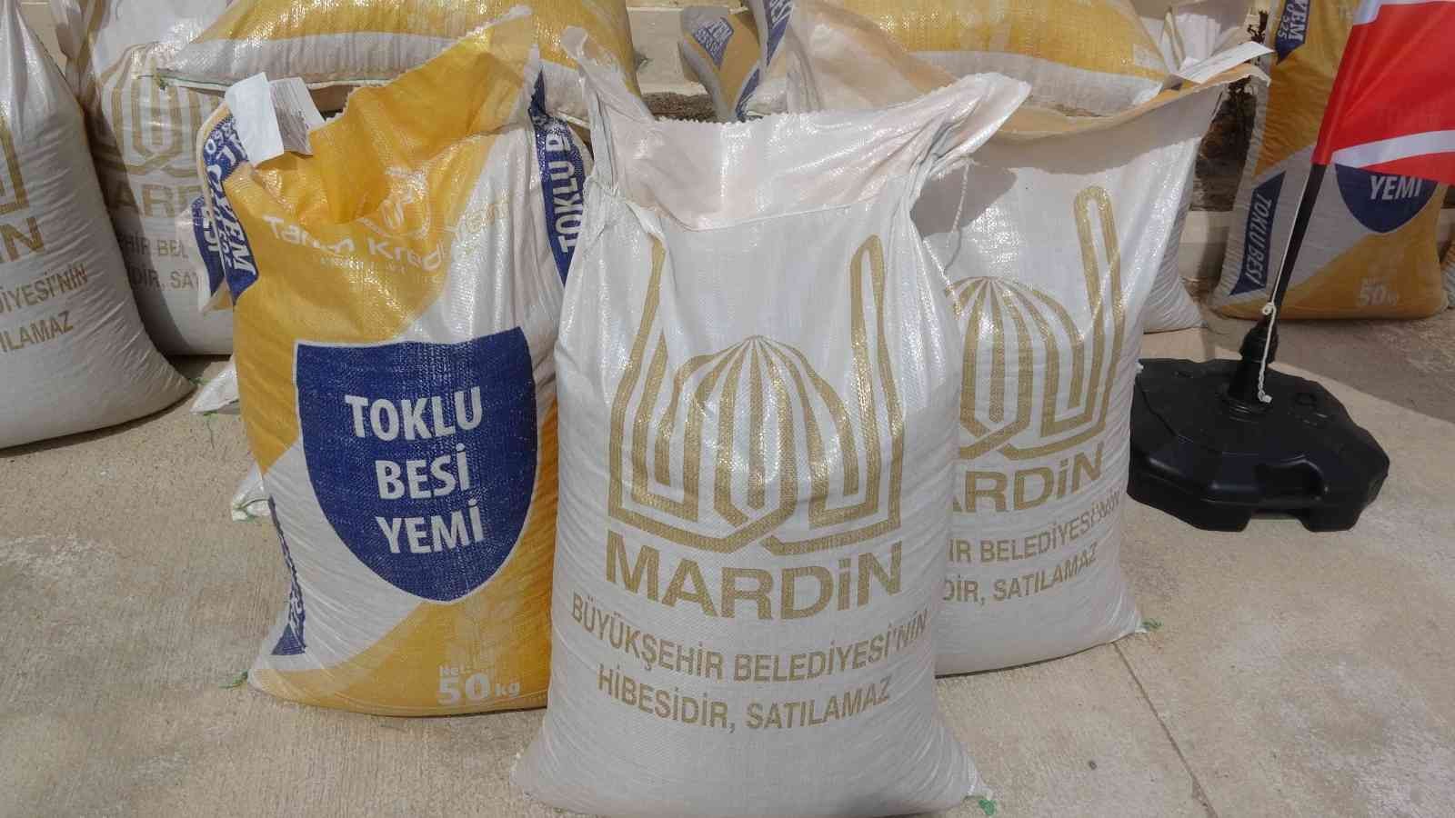 Mardin’de üreticilere yüzde 90 hibe ile yem dağıtıldı